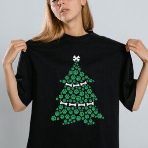 Dog Paw Christmas Tree Unisex T Shirt